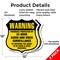 Signmission 24 Hour Surveillance Shield Sign Warning, 12 inch X 12 inch, Aluminum Metal Sign, 2PK SHI-A-2PACK-12-354 - alternate 5