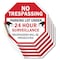Signmission No Trespassing Parking Lot Under 24, 4 inch X 4 inch, Vinyl Decal, 5PK OC-D-5PACK-4-115 - alternate 1