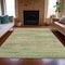 Homeroots 5' X 8' Artichoke Green And Beige Abstract Washable Indoor Outdoor Area Rug 631108 - alternate 6
