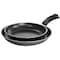 Gibson Everyday Highberry 2 Piece 12in and 10in Frying Pan Set in Metallic Grey 127787.02 - alternate 1