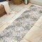 Jonathan Y Duenas High-Low Shabby Damask Cream/Beige/Dark Gray 2 ft. x 8 ft. Indoor/Outdoor Runner Rug SBH110A-28 - alternate 6