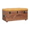 Homeroots 35in Yellow and Brown Tufted Genuine Leather and Solid Wood Upholstered Storage Bench With Flip Top 723829 - alternate 5