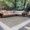 World Rug Gallery Contemporary Braided Weather Resistant Reversible Indoor/Outdoor Rug 7 ft 10 in x 10 ft Black WR112BLACK8X10 - alternate 1