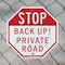Signmission Stop Back Up! Private Road, 10 inch X 10 inch, Aluminum Metal Signs, 2PK OC-A-2PACK-10-232 - alternate 6
