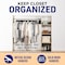 Lifemaster Wooden Hangers, Swivel Hook, Non-Slip, Pants Bar, Holds 10 lbs, Cherry, 5PK LMWD5CRY - alternate 5