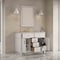 James Martin Vanities Bellshire 48" Single Vanity, Bright White w/ 3 CM Eternal Jasmine Pearl Silestone Top 660-V48-BW-3EJP - alternate 5