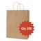 Integrated Bagging Systems Get Reddi Paper Bag, Pixie Size, 60# Basis Weight, Twisted Rope Handle, 10" x 5" x 13", Brown, 250PK KRFTW10513 - alternate 2