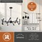Vaxcel Drake 16-Light 29 in W Matte Black Mid-Century Modern Chandelier, Ceiling Pendant Fixture H0292R - alternate 9