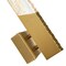 Cwi Lighting Petra Integrated LED 22in Brass Wall Light with Handcrafted Glass 1723W22-1-624 - alternate 6