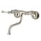 Kingston Brass Double-Handle Wall Mount Bathroom Faucet, Brushed Nickel KS315SN - alternate 1