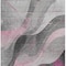 Homeroots 10' X 14' Pink Gray And Silver Abstract Washable Indoor Outdoor Area Rug 616765 - alternate 6