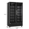 Koolmore 47 in. Two-Door Commercial Display Merchandiser Refrigerator in Sleek Black, 35 cu. ft. ETL Listed KM-MDR-2GD-35CNL-BK - alternate 5