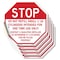 Signmission Stop Do Not Refill Small 1 Lb. Cyli, 4 inch X 4 inch, Vinyl Decal, 5PK OC-D-5PACK-4-252 - alternate 1