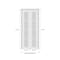 Sartodoors Sliding Closet Bi-fold Doors, Felicia 3355 White Silk with Clear Glass, Sturdy Tracks Moldings Tri FELICIA3355BF-WS-84 x 96 (2* 42x96) - alternate 3