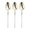 Smarty Had A Party Gold with White Handle Moderno Disposable Plastic Dinner Spoons (240 Spoons), 240PK 9320-GWS-CASE - alternate 4