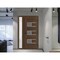 Vdomdoors Front Exterior Prehung Metal-Plastic Door, Manux 8933 Walnut, Side Sidelite Transom, Office Commerc MANUX8933EXD-WLN-W36+16xH80-LH - alternate 3