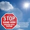 Signmission Stop Sound Horn Proceed with Cautio, 6 Inch X 6 Inch, Plastic Sign OC-P-6-323 - alternate 4