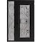 Vdomdoors Aluminum Door Iron 1633 Black Entry Steel Metal Classic Painted 52 x 80 (36+16 x 80)-Left Inswing IRON1633EXD-BLK-W36+16xH80-LH-I - alternate 4
