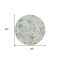 Homeroots 8' Mint Green And Ivory Round Floral Washable Indoor Outdoor Area Rug 611158 - alternate 7