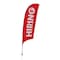 Showdown Displays 10.5 Ft  Value Razor Sail Sign Kit (Single-Sided With Value Spike Base) - Hiring Red 908110-004 - alternate 1