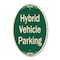 Signmission Hybrid Vehicle Parking Green & Tan, 12 Inch X 18 Inch Designer A-OV-G-1218-9835 - alternate 1
