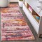Jonathan Y Contemporary POP Modern Abstract Brushstroke Pink/Cream 2 ft. x 8 ft. Runner Rug CTP102B-28 - alternate 1