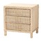 Bali & Pari Lanica Japandi Sun Bleached Rattan 3-Drawer Nightstand 248-13728-ZORO - alternate 1