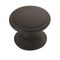 Amerock Ravino 1-1/4 inch (32mm) Diameter Matte Black Cabinet Knob, 10PK 10VMP53012FB - alternate 1