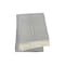 Homeroots 55" X 70" Gray And White Herringbone Cotton Blend I Throw Blanket with Tassels And Embroidery 655532 - alternate 1