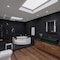 Alfi Brand 39 inch Black Matte Above Mount Fireclay Bathroom Trough Sink AB39TRBM - alternate 9