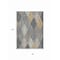 Homeroots 8' X 10' Pewter Gray And Gold Argyle Washable Indoor Outdoor Area Rug 613732 - alternate 9