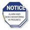 Signmission Notice Alarm and Video Monitoring i, 4 inch X 4 inch, Vinyl Decal, 2PK OC-D-2PACK-4-325 - alternate 1