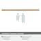 Amerock Caliber 8-13/16 inch 224mm Center-to-Center Golden Champagne Cabinet Pull BP36959BBZ - alternate 2