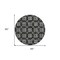 Homeroots 8' Black And Ivory Round Floral Washable Indoor Outdoor Area Rug 595927 - alternate 4