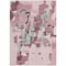 Homeroots 3' X 5' Pink And Gray Abstract Washable Indoor Outdoor Area Rug 599592 - alternate 6