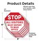 Signmission Stop All Visitors Must Report  Ma, 6 inch X 6 inch, Vinyl Decal, 5PK OC-D-5PACK-6-333 - alternate 4