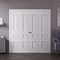 Sartodoors Sliding Closet Double Bi-fold Doors 96x84 inches White Solid Core Modern Interior ROYAL9833DBF-EMAL-9684 - alternate 1
