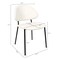 Manhattan Comfort Haven Metal Vegan Leather Side Chair in Ivory - Set of 4 DC1536-3 - alternate 7