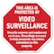 Signmission This Area Is Protected by Video Sur, 6 Inch X 6 Inch, Plastic Sign OC-P-6-316 - alternate 1