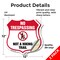Signmission No Trespassing Shield Sign Not A Hiking, 12 inch X 12 inch, Vinyl Decal, 2PK SHI-D-2PACK-12-414 - alternate 3