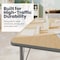 Flash Furniture Wren 48 in x 24 in Adjustable Height Activity Table, Thermal Laminate Top, Standard Legs, Light Natural XU-A2448-REC-LTNAT-T-P-CAS-GG - alternate 7