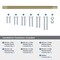 Amerock Bronx 12 inch 305mm Center-to-Center Golden Champagne Appliance Pull BP54070BBZ - alternate 2