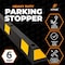 Xpose Safety Parking Block, Rubber, 4 in Height, 72 in Length, Black/Yellow 10 PK PBS-6-10-X-S - alternate 5