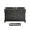 James Martin Vanities Brookfield 60 in. Single Vanity, Black Onyx w/ 3 CM Parisien Bleu Silestone Top 547-V60S-BKO-FPBL - alternate 1