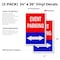 Signmission Event Parking With Double Arrow, Vinyl Decals Only 24 Inch x 36 Inch, Vinyl Decal, 2PK DSB-2436-2PACK-EventParkingWithDoubleArr - alternate 2
