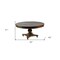 Homeroots 42" Brown Rounded Rustic Reclaimed Solid Wood Dining Table 488698 - alternate 5