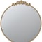 Homeroots 32" Gold Crowned Top Iron Framed Accent Mirror 485046 - alternate 4