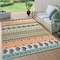 World Rug Gallery Palm Floral Leaves Indoor/Outdoor Area Rug 4 ft x 6 ft Multi 5557MULTI4X6 - alternate 1