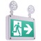 Satco Running Man Green Combo Exit Sign/Emergency Light 120/347V 2HR backup Single/Dual Face Universal Mou 67/573 - alternate 1