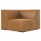Homeroots 38" Sienna Leather Modular Sofa With Brown Legs 641035 - alternate 6